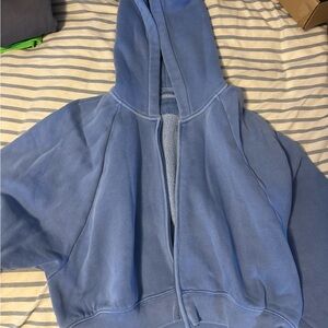 Abercrombie & Fitch blue Zip-Up sweatshirt